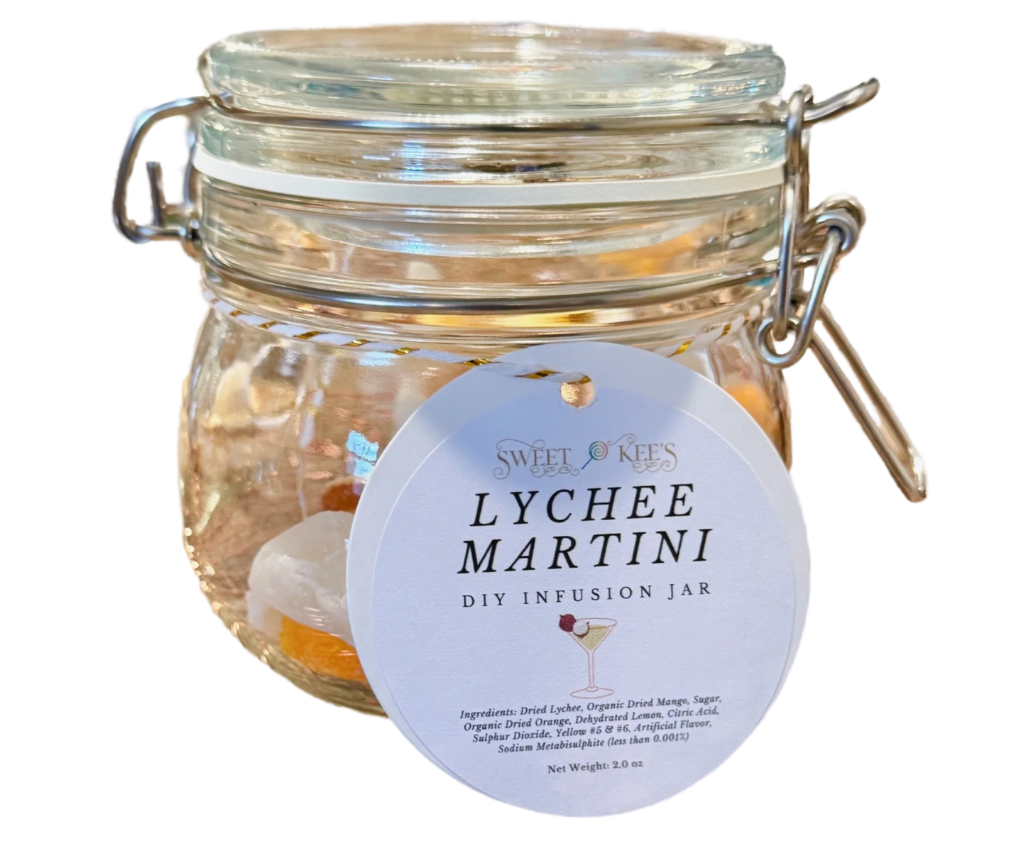 Lychee Martini Cocktail Infusion Jar