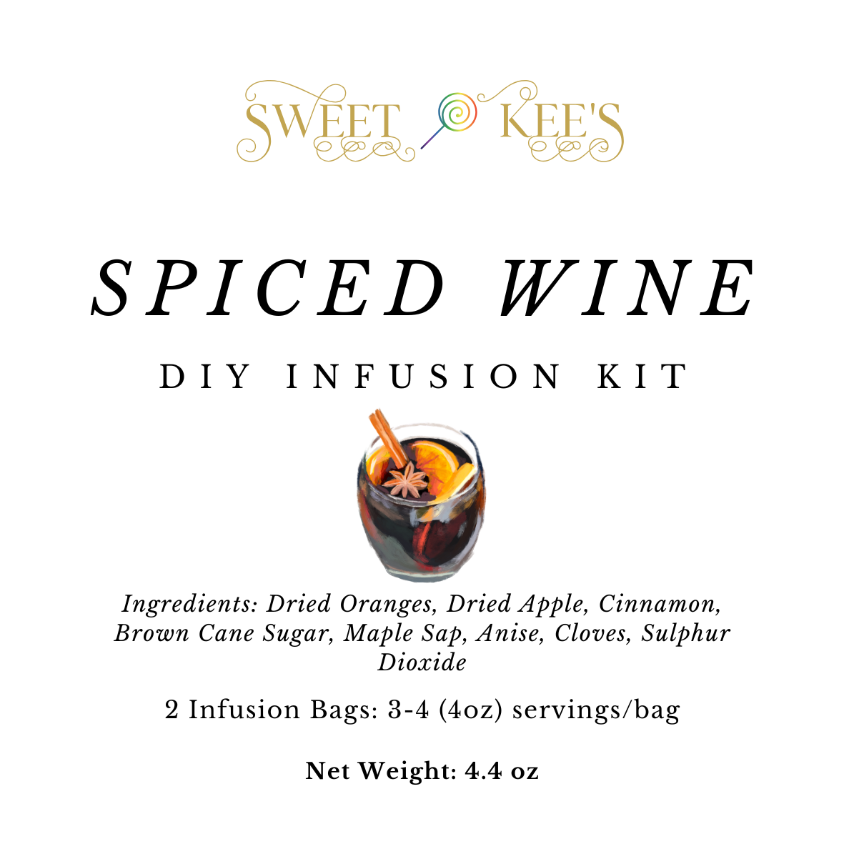 Holiday Spiced Wine DIY Mulled Red Wine Infusion Kit