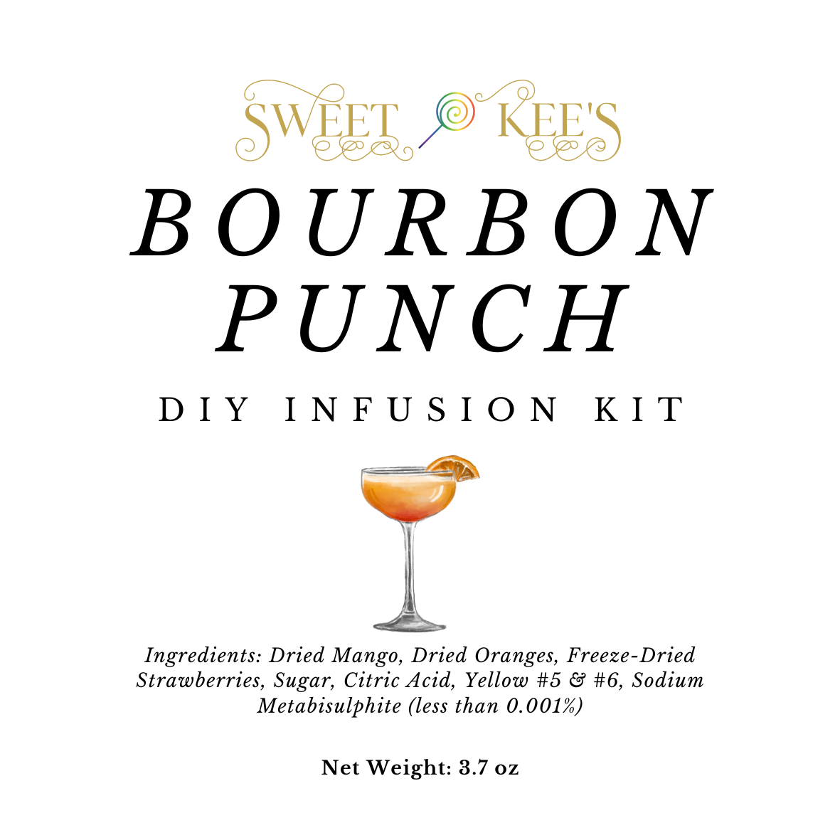 Bourbon Punch Cocktail Infusion Bag with 2 infusions.