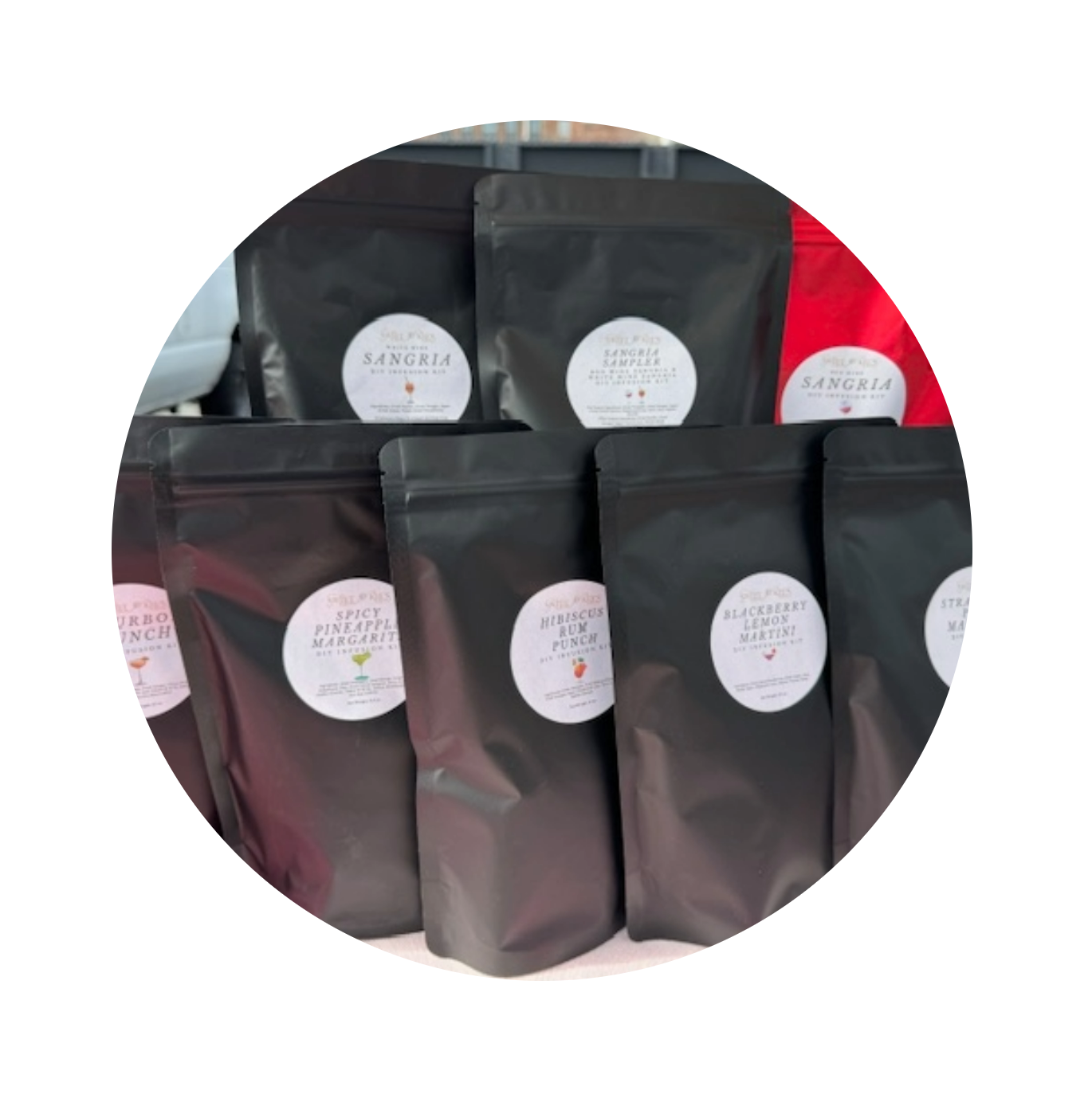 Bulk quantity wine & cocktail infusion bags