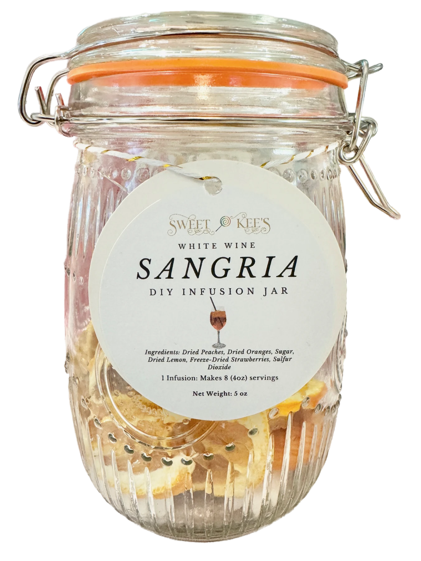 Large (32 oz) Sangria Wine Infusion Jar (PICK UP ONLY)