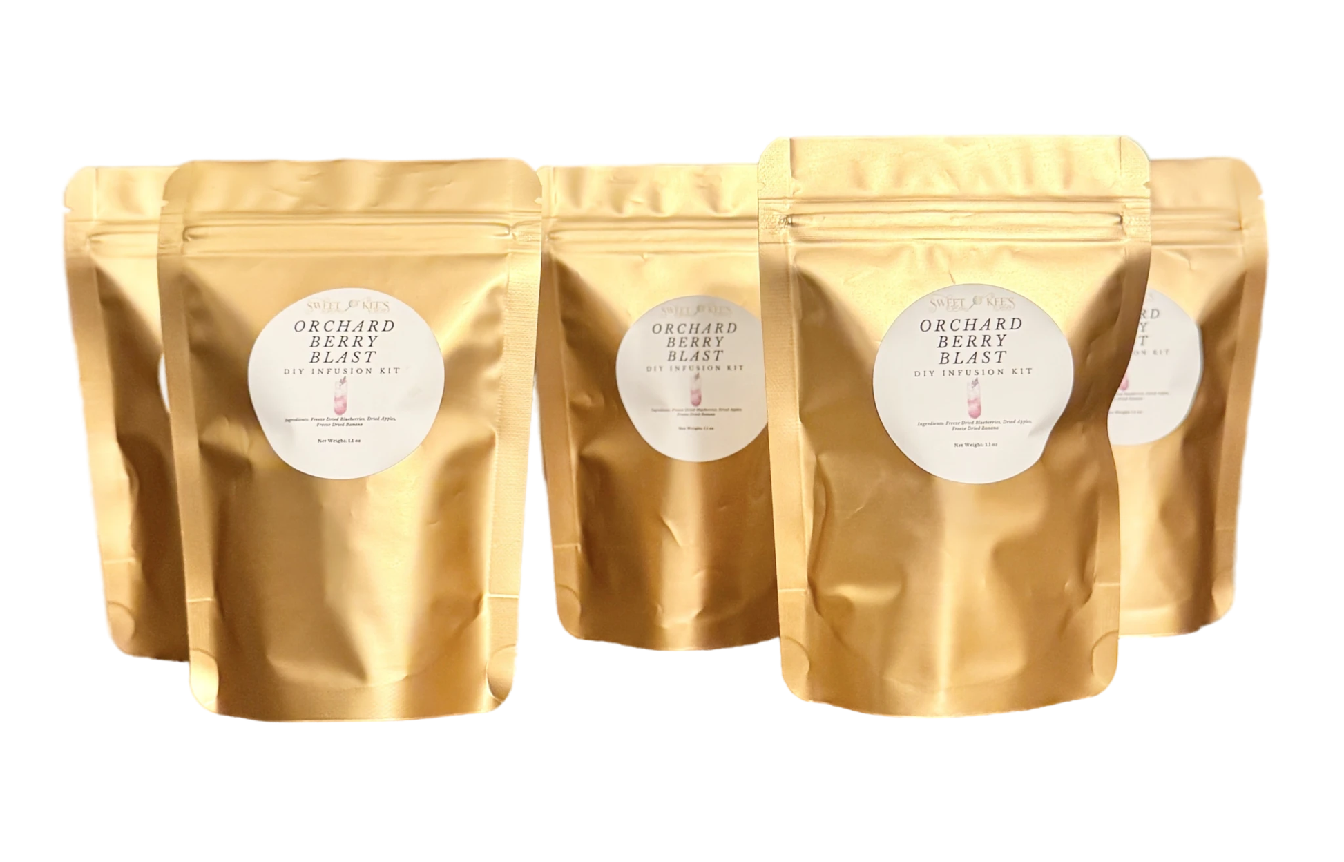 Mini bag favors of Sweet Kee's cocktail infusion kits