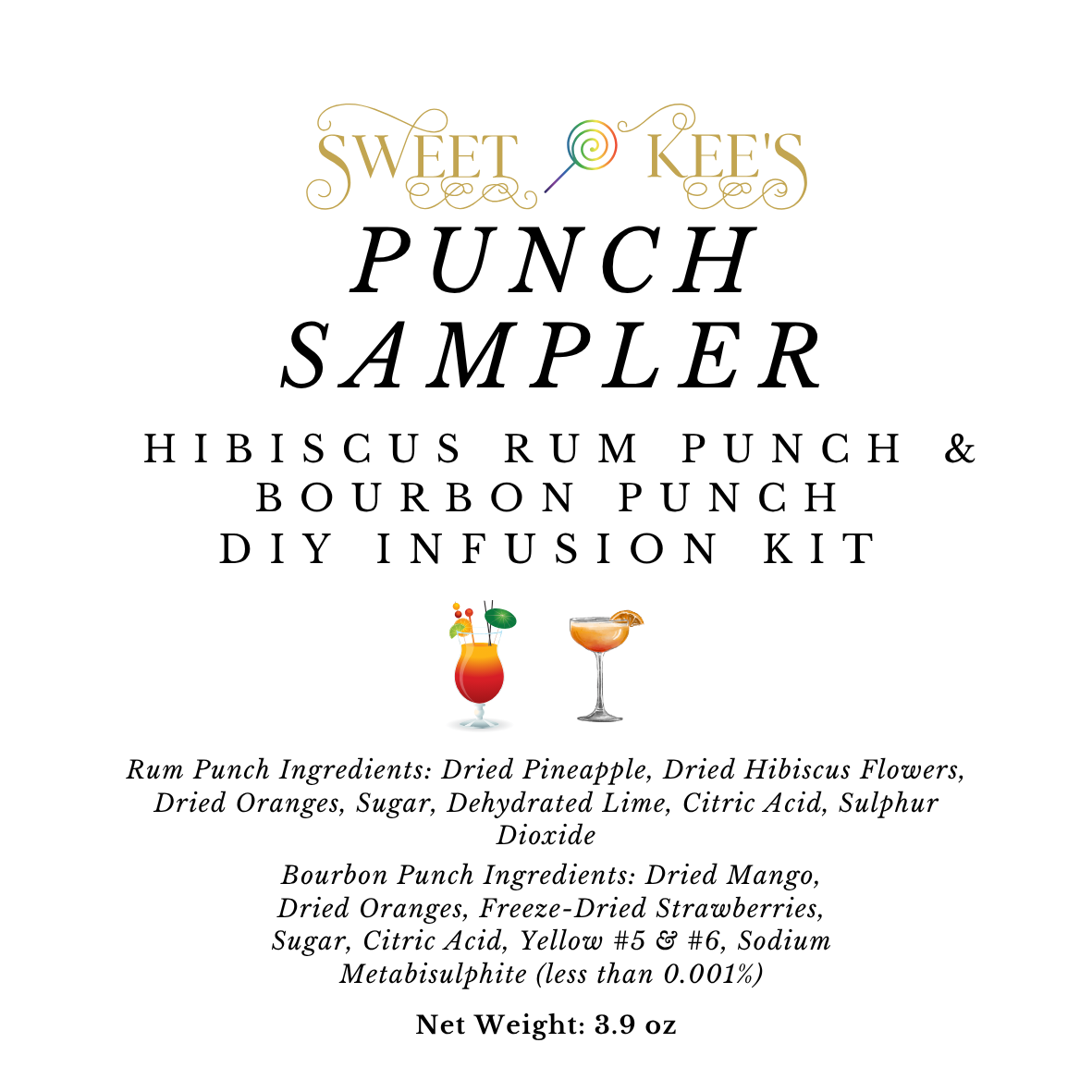 Punch Infusion Sampler Bag Hibiscus Rum Bourbon