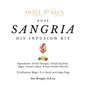 DIY rosé wine sangria infusion kit. Contains 2 sets of infusion ingredients.